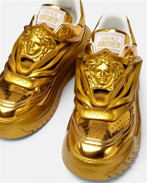 shoes versace oro|versace shoe price.